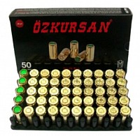 Холості патрони  Özkursan  🔸Виробник: Özkursan 🔸Країна виробник: Туреччина🇹🇷 🔸Калібр: 9 mm 🔸Кількість набоїв в уп: 50 шт  Ціна ПМ ТТ Глок Хатсан